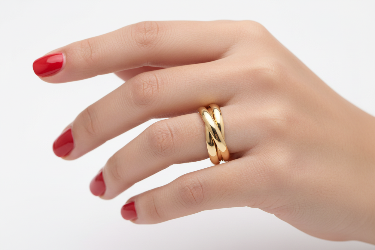 Edelstahl Triple Ring