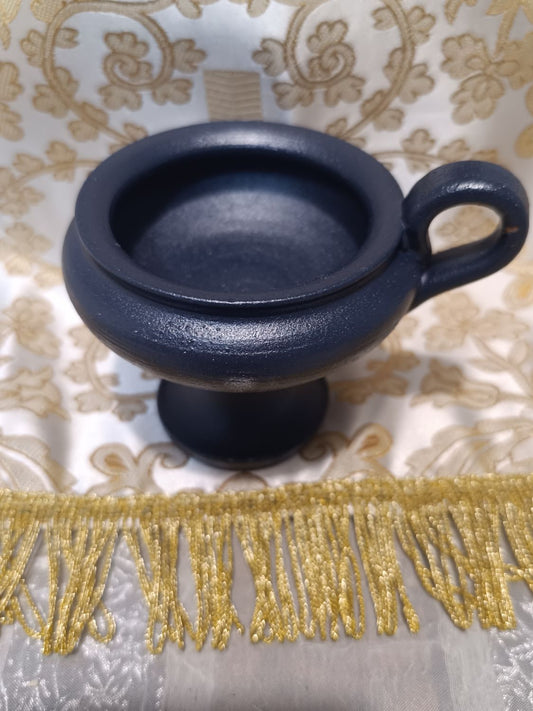 Räuchergefäß aus Keramik „Becher“ tief - blau