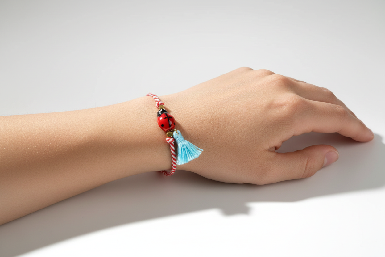 Martaki-Marienkäfer-Griechisches verstellbares Armband