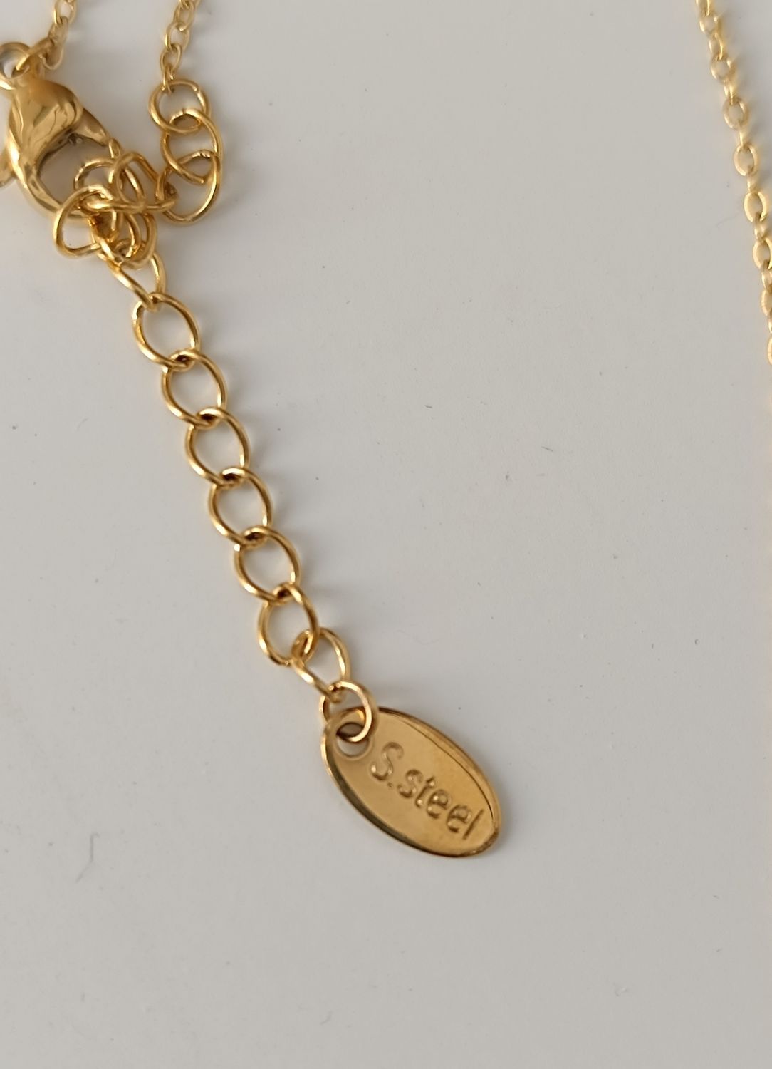 Edelstahl Schleife mit Perle Anhänger