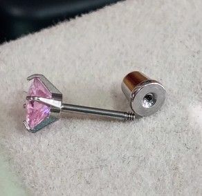 Hypoallergene Edelstahl-Ohrringe für Mädchen Schraubenverschluss