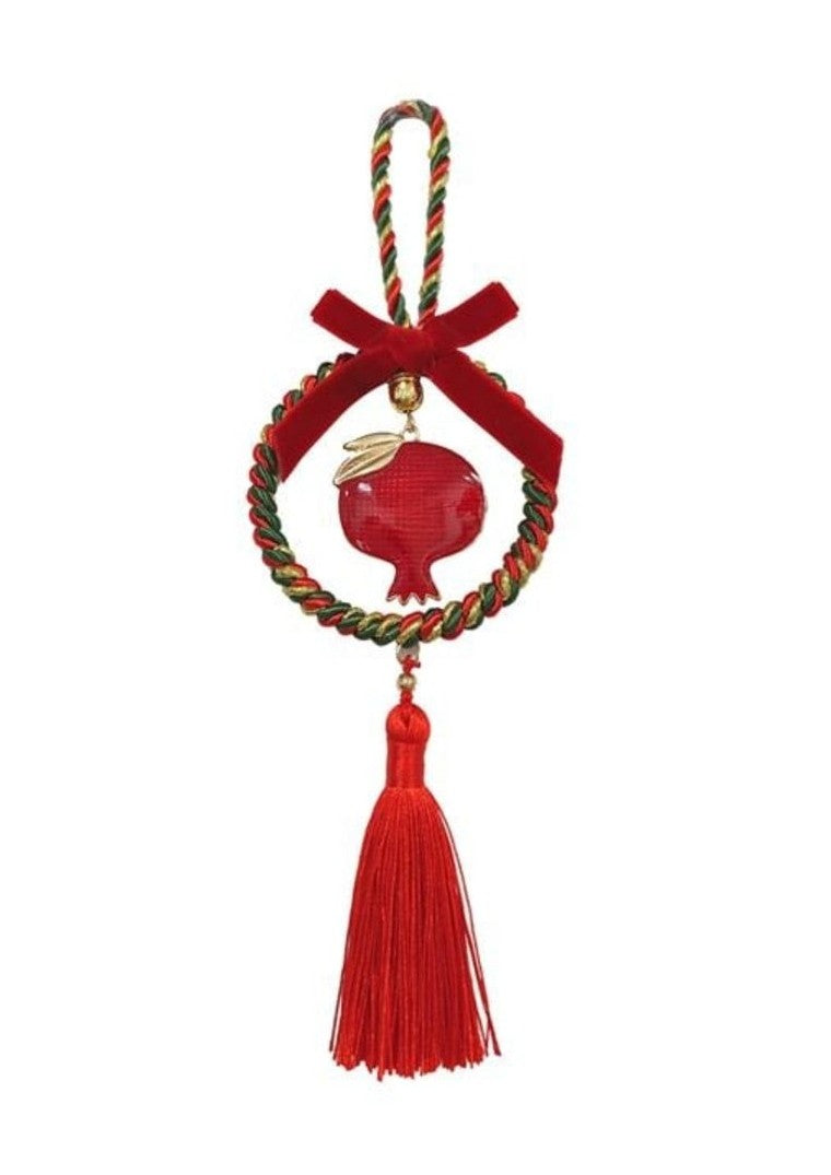 Deko-Glücksbringer Kreis -Granatapfel 21 cm