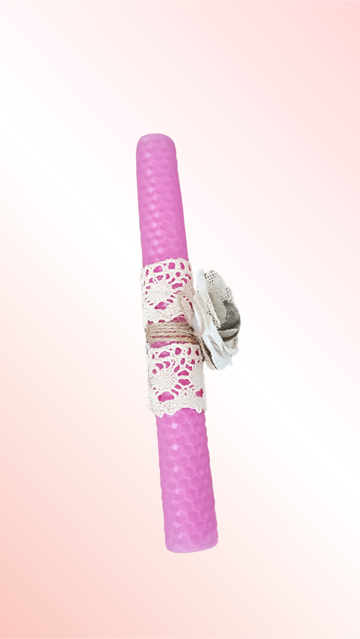 Osterkerze mit Blume 2