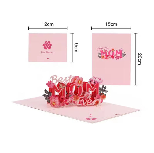3D Muttertagsgrußkarte