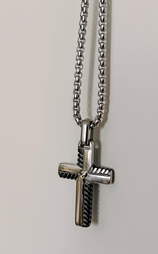 Männer Kreuz -Anhänger aus Edelstahl