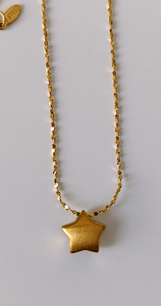 Edelstahl Stern Anhänger