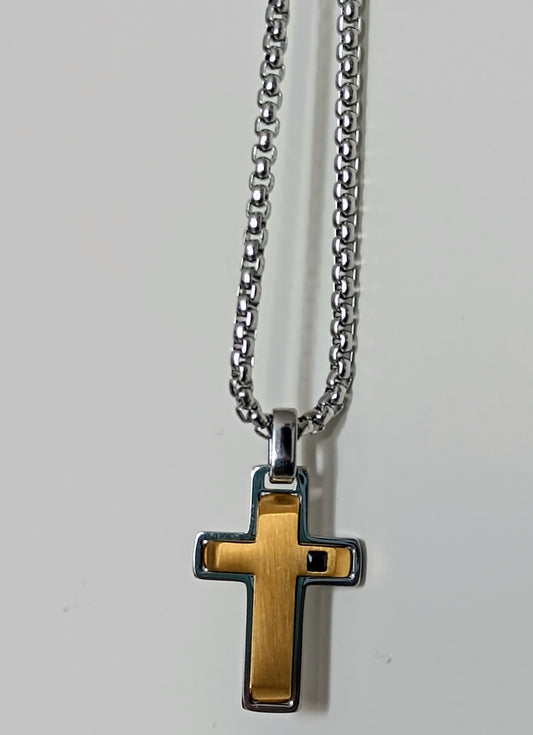 Kreuz -Anhänger aus Edelstahl