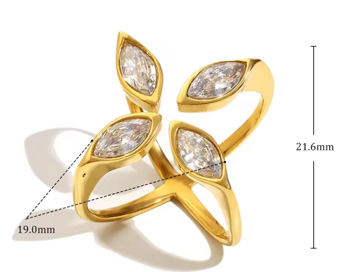 Offener Ring Edelstahl verstellbar
