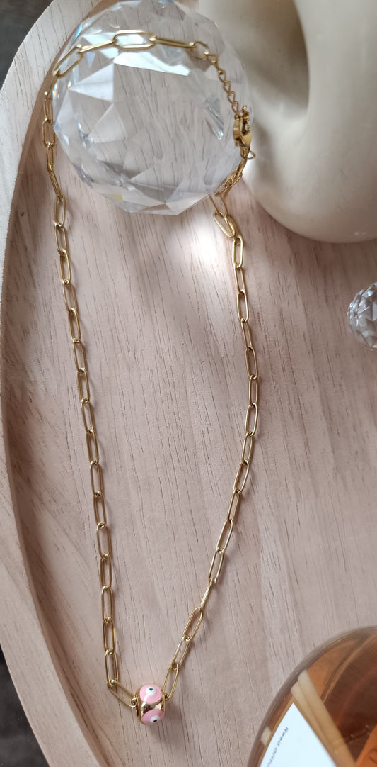 Rosenauge mit Edelstahlkette