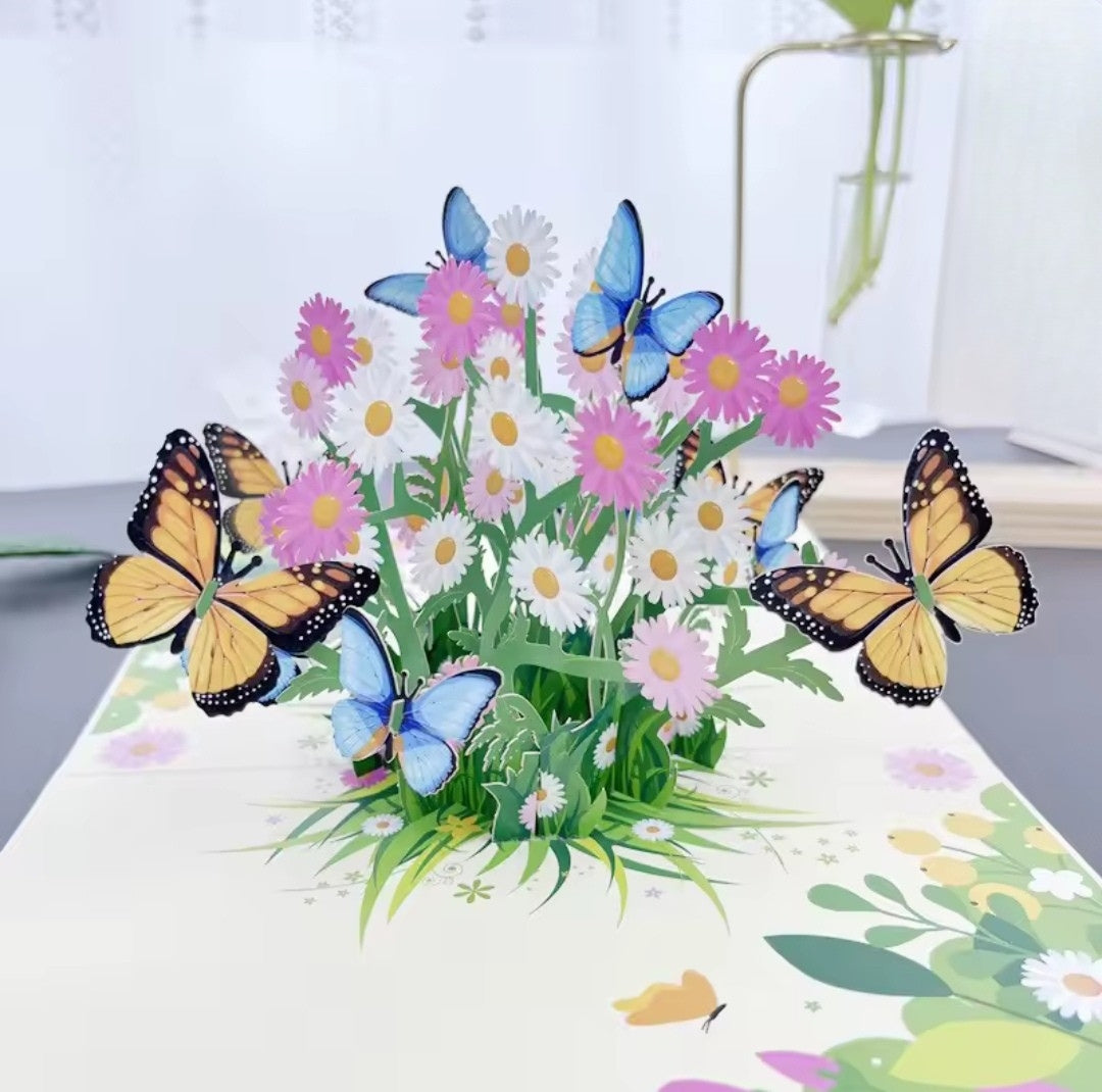 3D Schmetterling Pop-up Grußkarte 3