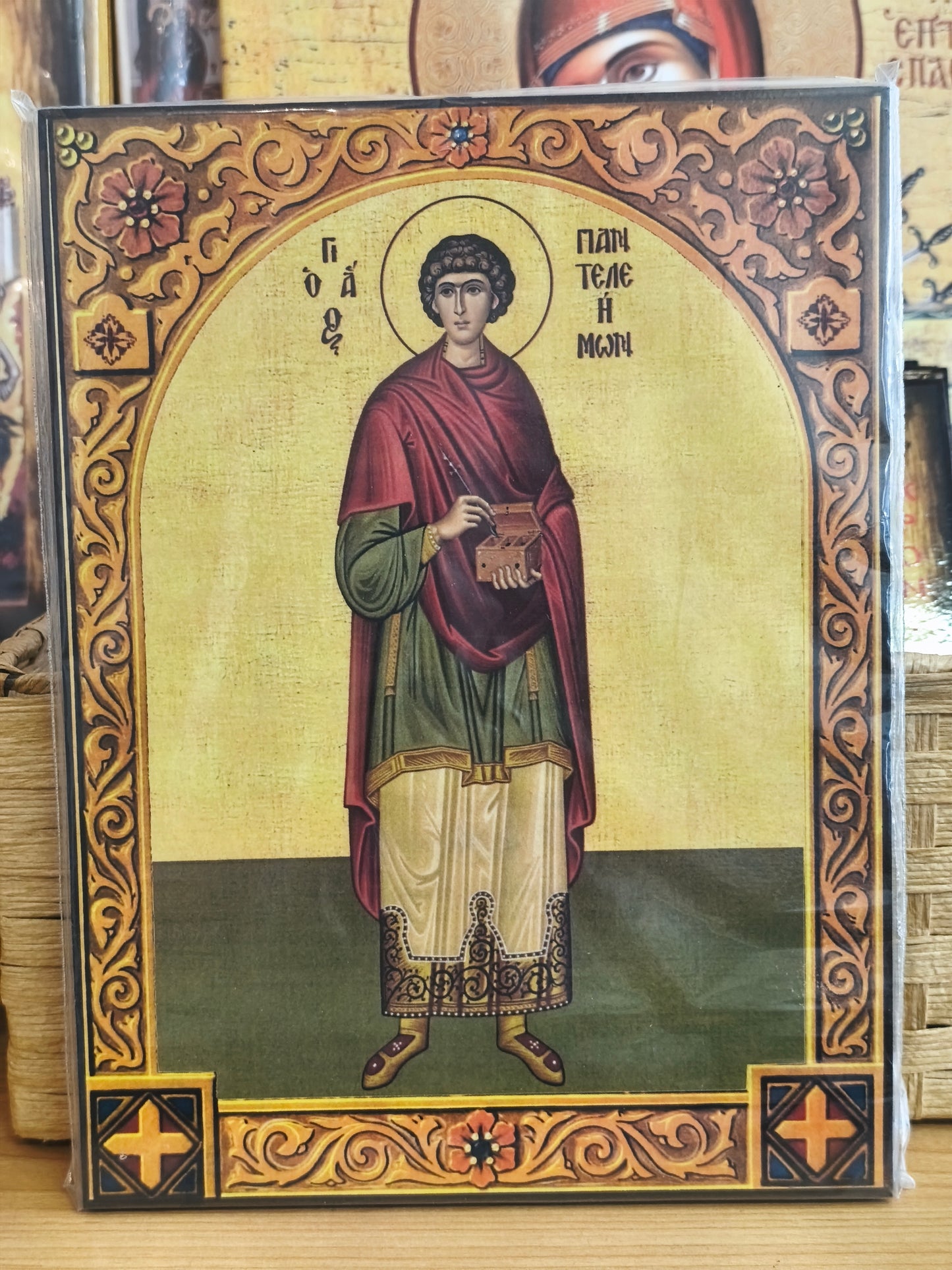 Sankt Panteleimon 14 x 20cm