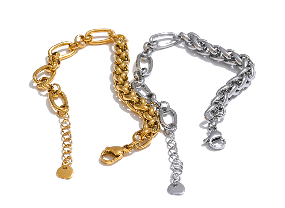 Edelstahl Kette  Armband
