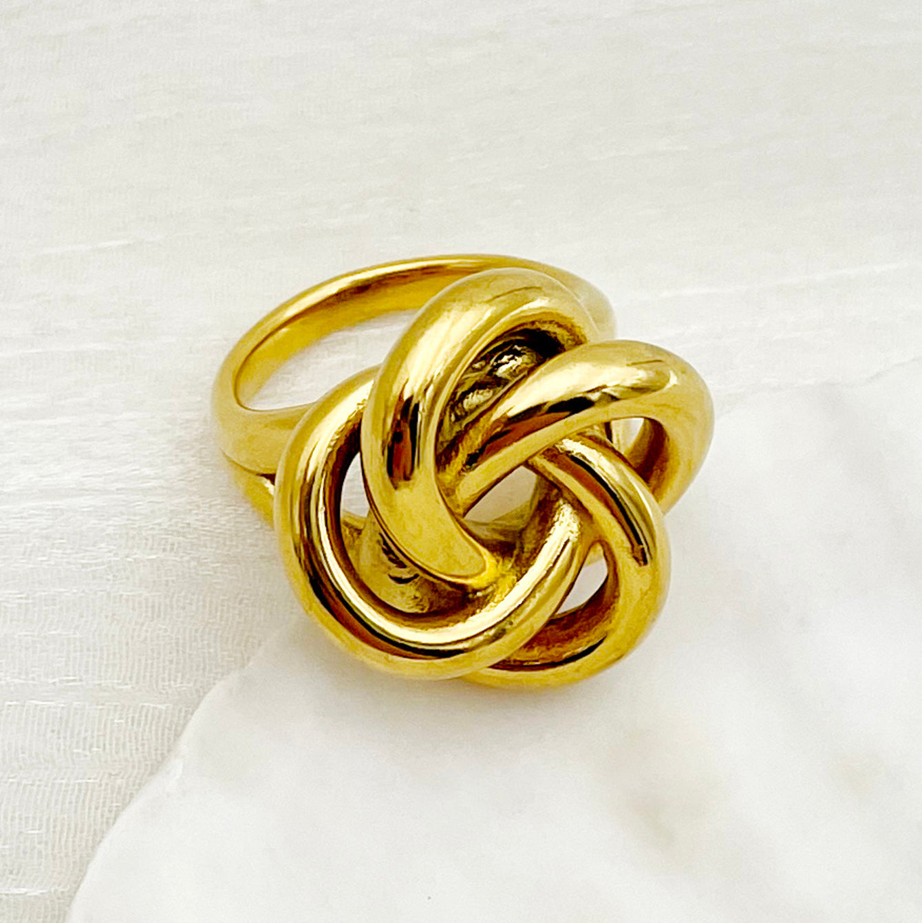 Knoten Edelstahl Ring