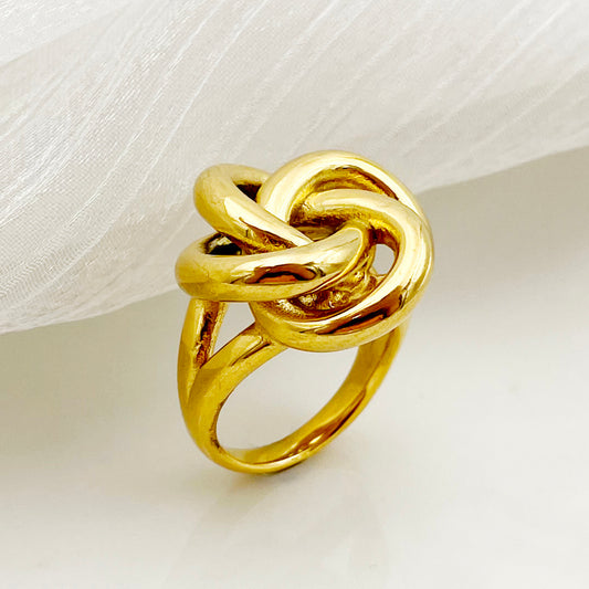 Knoten Edelstahl Ring