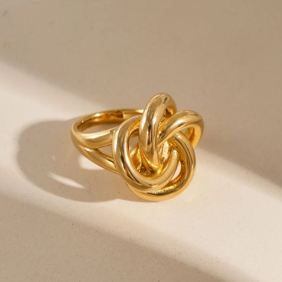 Knoten Edelstahl Ring