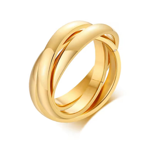 Edelstahl Triple Ring