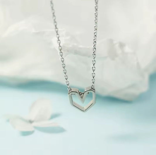 925 Sterling Silber  Herz Anhänger