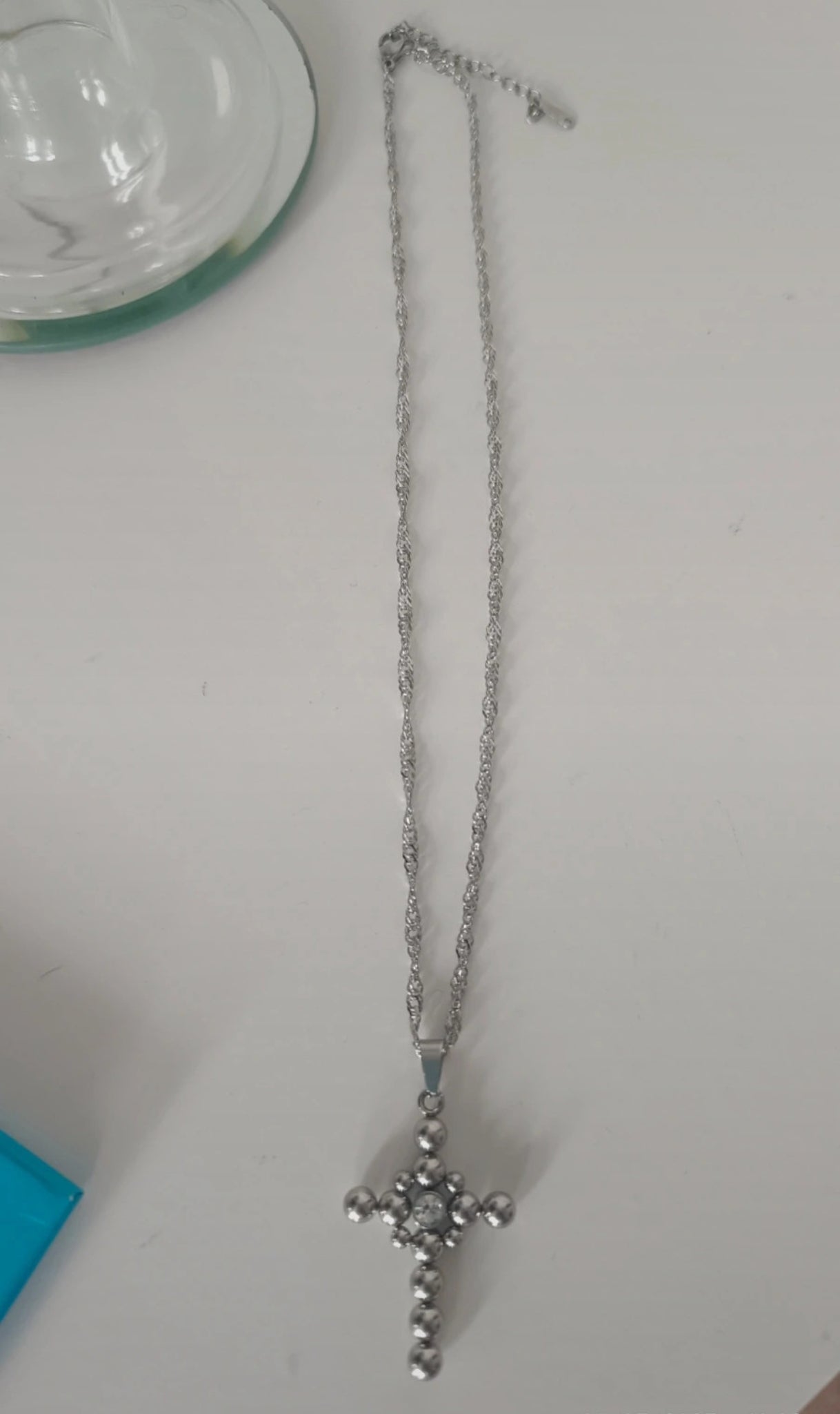 Edelstahl Kreuz Silber