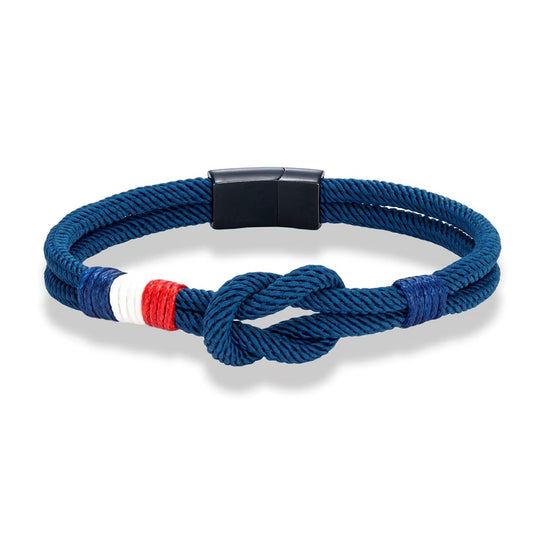 Edelstahl Knoten Seil Armband Männer