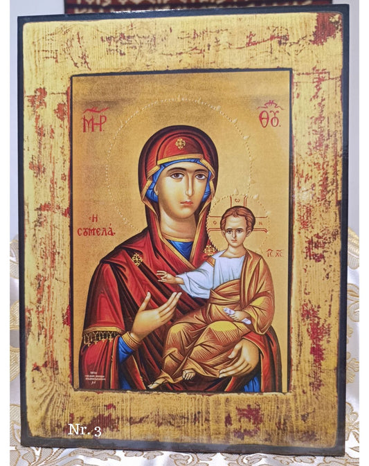 Ikonen der Jungfrau Maria "Panagia Soumela"  20x 26cm