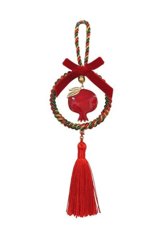 Deko-Glücksbringer Kreis -Granatapfel 21 cm