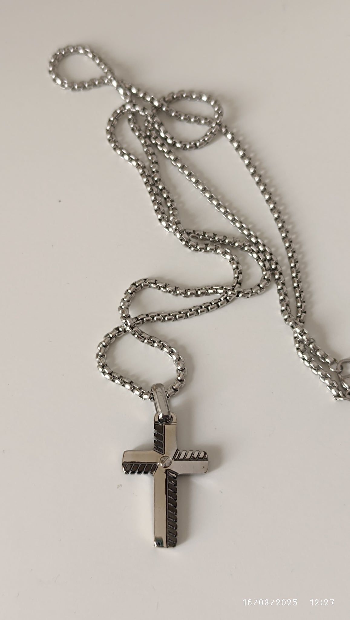 Männer Kreuz -Anhänger aus Edelstahl