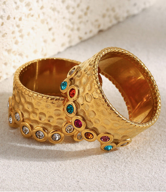 316L Zirkon Breiter Ring 1