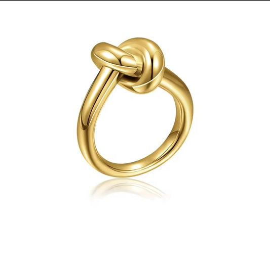 Knoten Edelstahl Ring