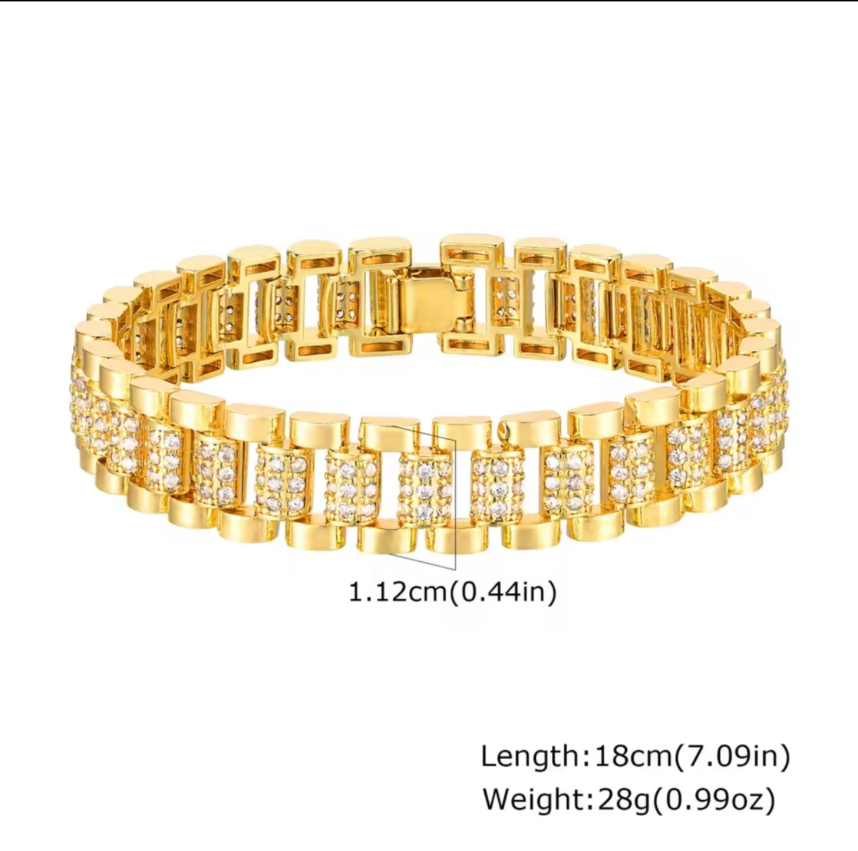 Edelstahl-Armband mit Zirkonia – Elegant & Zeitlos