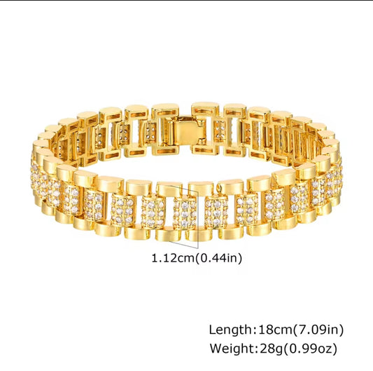 Edelstahl-Armband mit Zirkonia – Elegant & Zeitlos