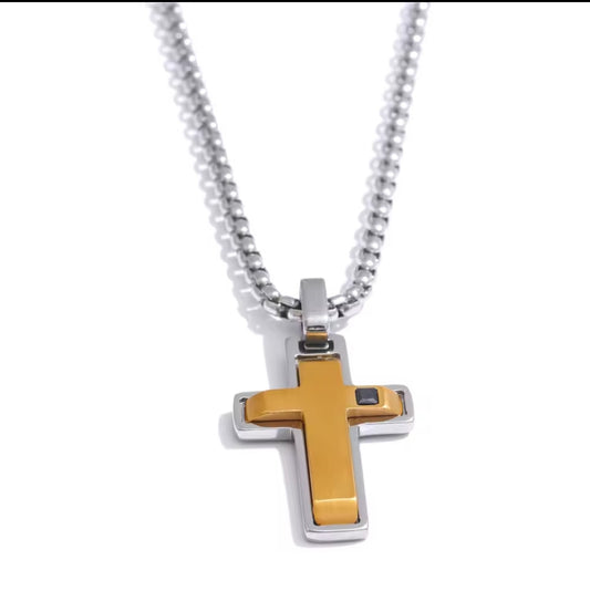 Kreuz -Anhänger aus Edelstahl