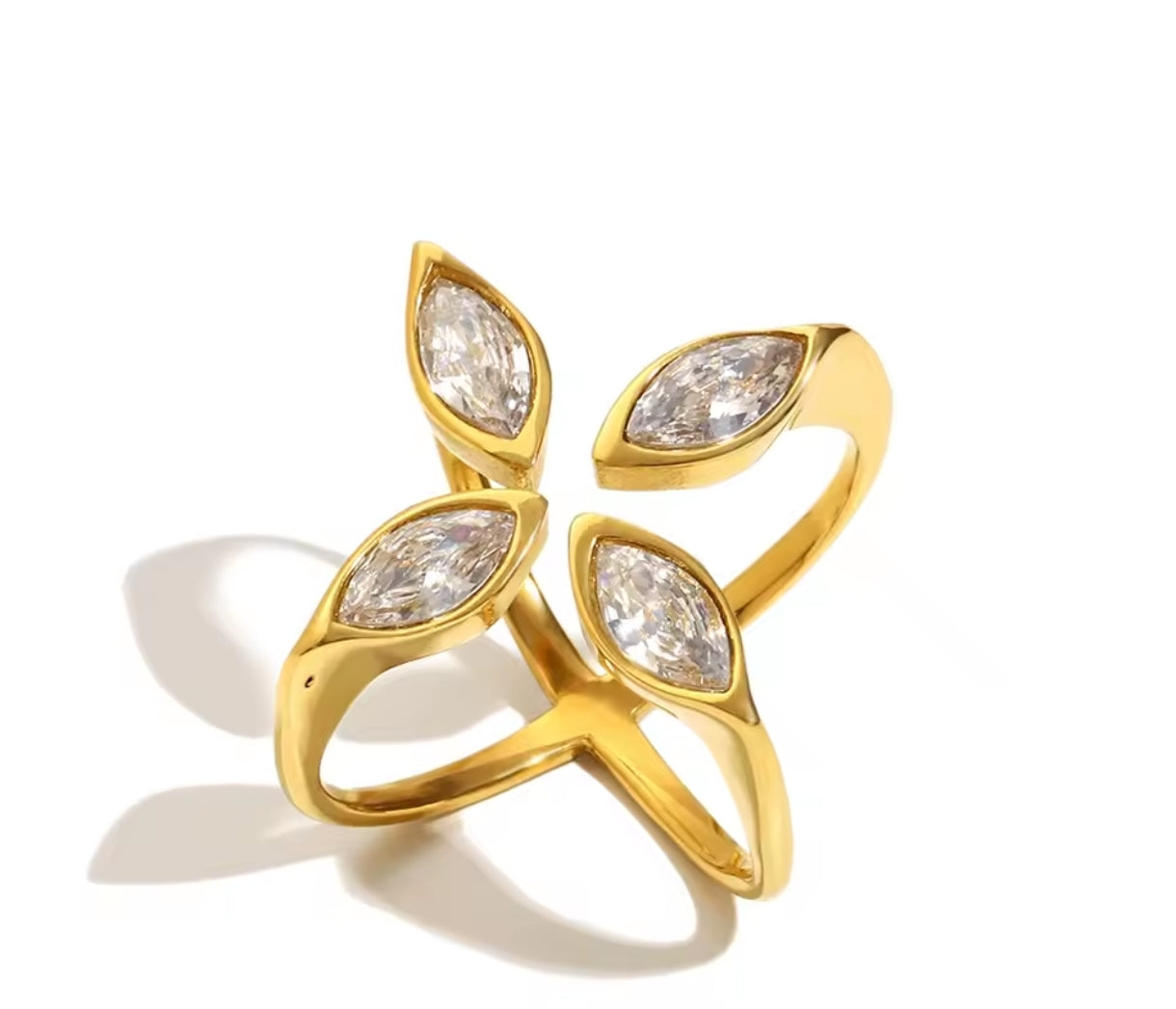 Offener Ring Edelstahl verstellbar
