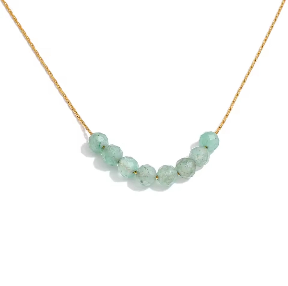 Edelstahl Aventurine Halskette