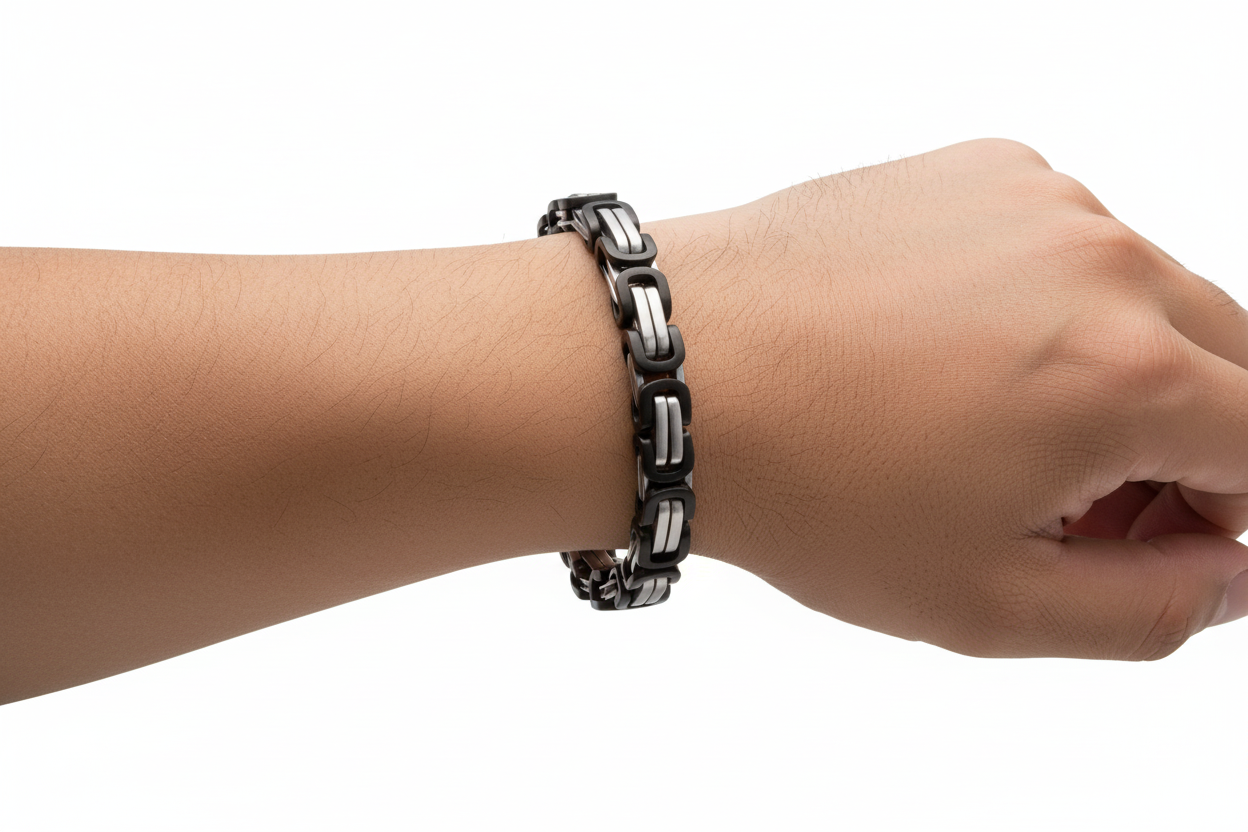 8mm Gliederkette  Männer Armband