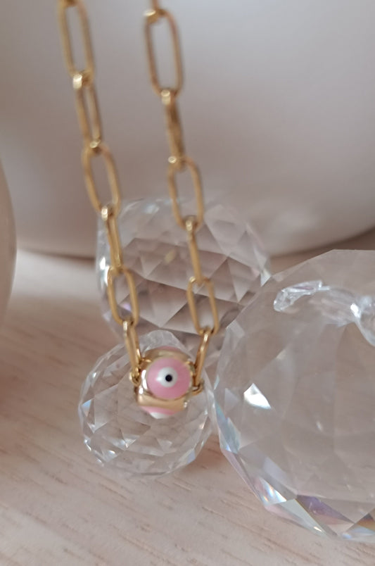 Rosenauge mit Edelstahlkette